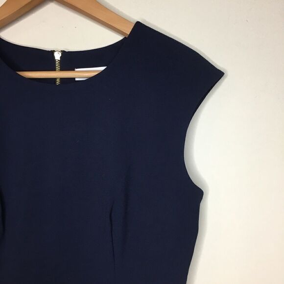 Calvin Klein Sz 6 Navy Career Dress - Picture 1 of 6